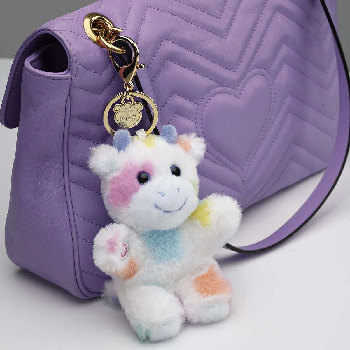 Colorful Splatter Cow Plush Bag Charm | Build-A-Bear - US 5269