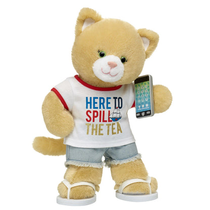 Jennifur Plush Cat Spill the Tea Gift Set - US 3368