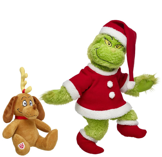 Grinch &amp; Max Plush Gift Set | Build-A-Bear - US 2109