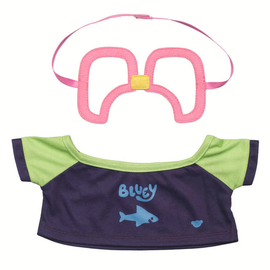Bluey Swim Shirt &amp; Goggle Set | Build-A-Bear - US 8114