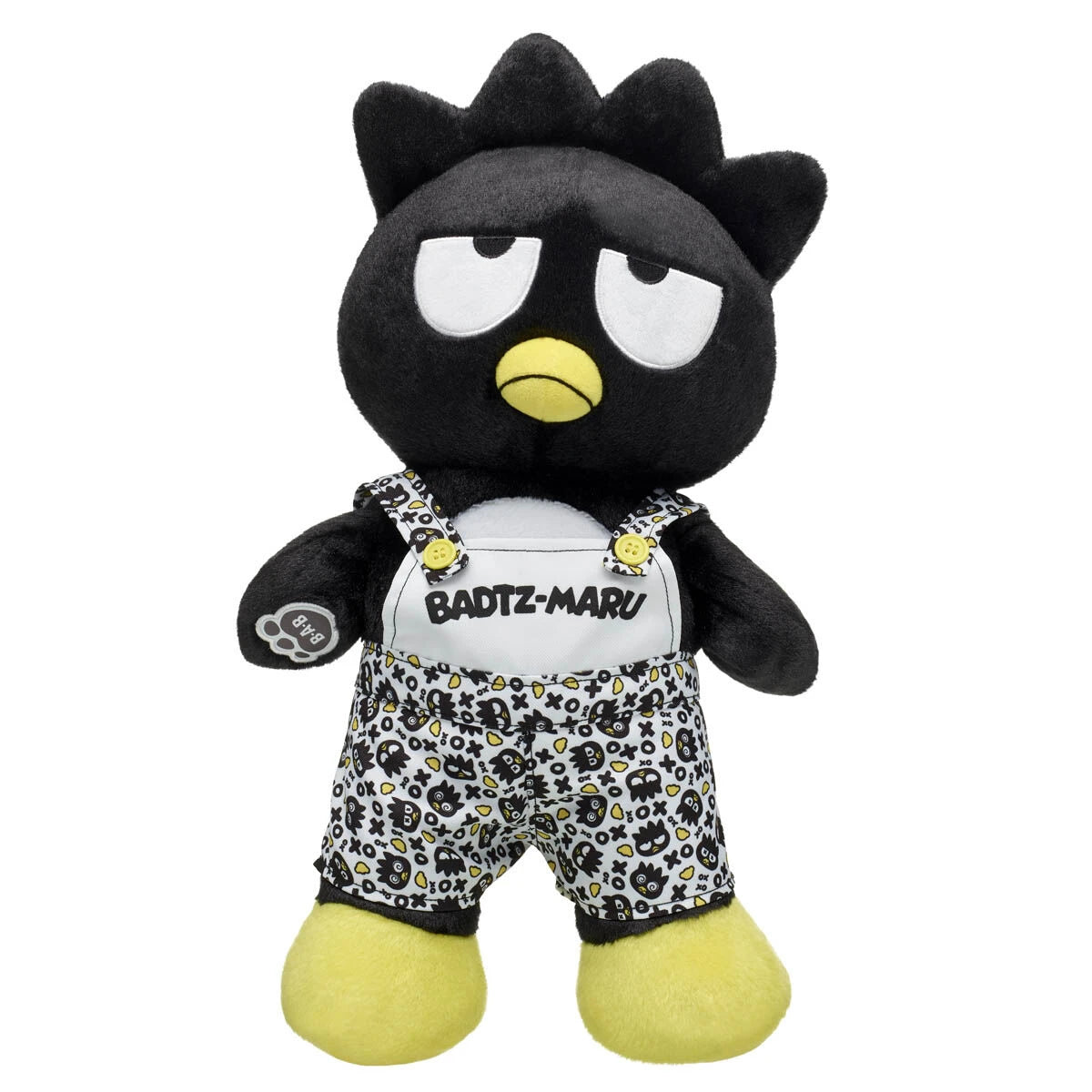 Sanrio® Hello Kitty® and Friends Badtz-maru™ Plush with Overalls| Build-A-Bear® - US 2455