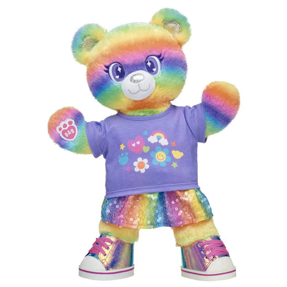Rainbow Stripes Teddy Bear Skirt Gift Set | Build-A-Bear - US 7002