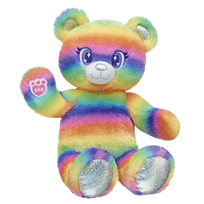 Rainbow Stripes Teddy Bear - US 3676