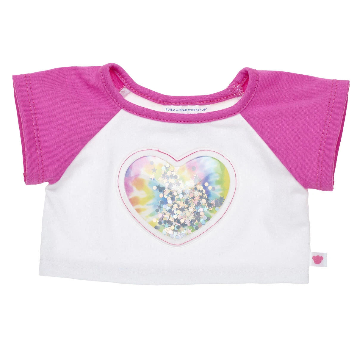 Tie-Dye Sequin Heart T-Shirt | Build-A-Bear - US 8424