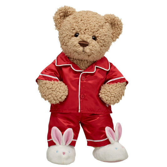 Timeless Teddy Bear Red Satin Pajama Gift Set| Build-A-Bear® - US 5960