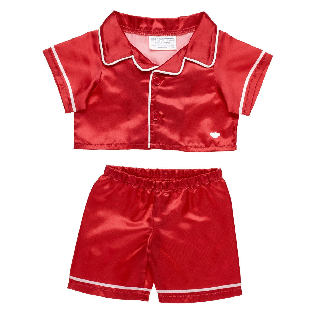 Timeless Teddy Bear Red Satin Pajama Gift Set| Build-A-Bear® - US 2071