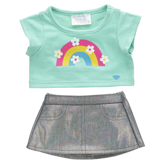 Kabu™ Rainbow Tee &amp; Skirt Set for Plush Toys | Build-A-Bear® - US 4582