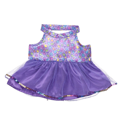 Rainbow Leopard Print Dress | Build-A-Bear - US 1273