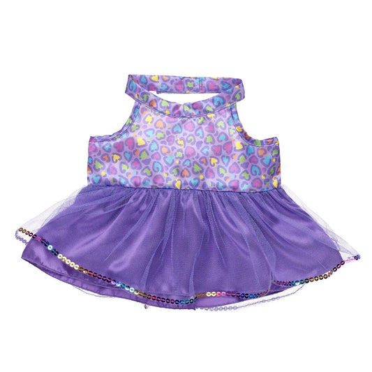 Rainbow Leopard Print Dress | Build-A-Bear - US 1273