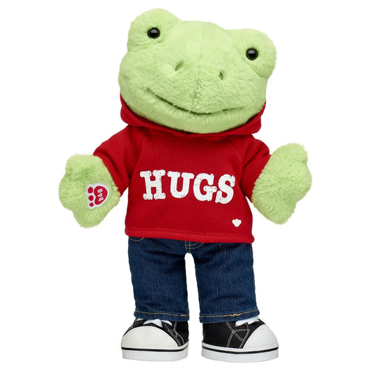 Spring Green Frog Stuffed Animal Hugs Gift Set | Build-A-Bear® - US 7698