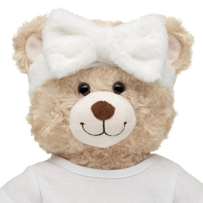 White Plush Bow Headwrap for Plush Toys | Build-A-Bear® - US 5048
