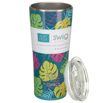 22 oz. Swig Life Palm Leaf Insulated Tumbler | Build-A-Bear® - US 9755