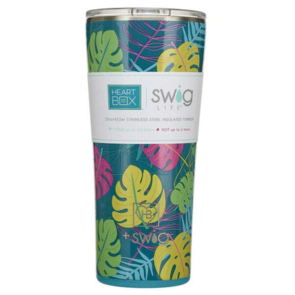 22 oz. Swig Life Palm Leaf Insulated Tumbler | Build-A-Bear® - US 9755
