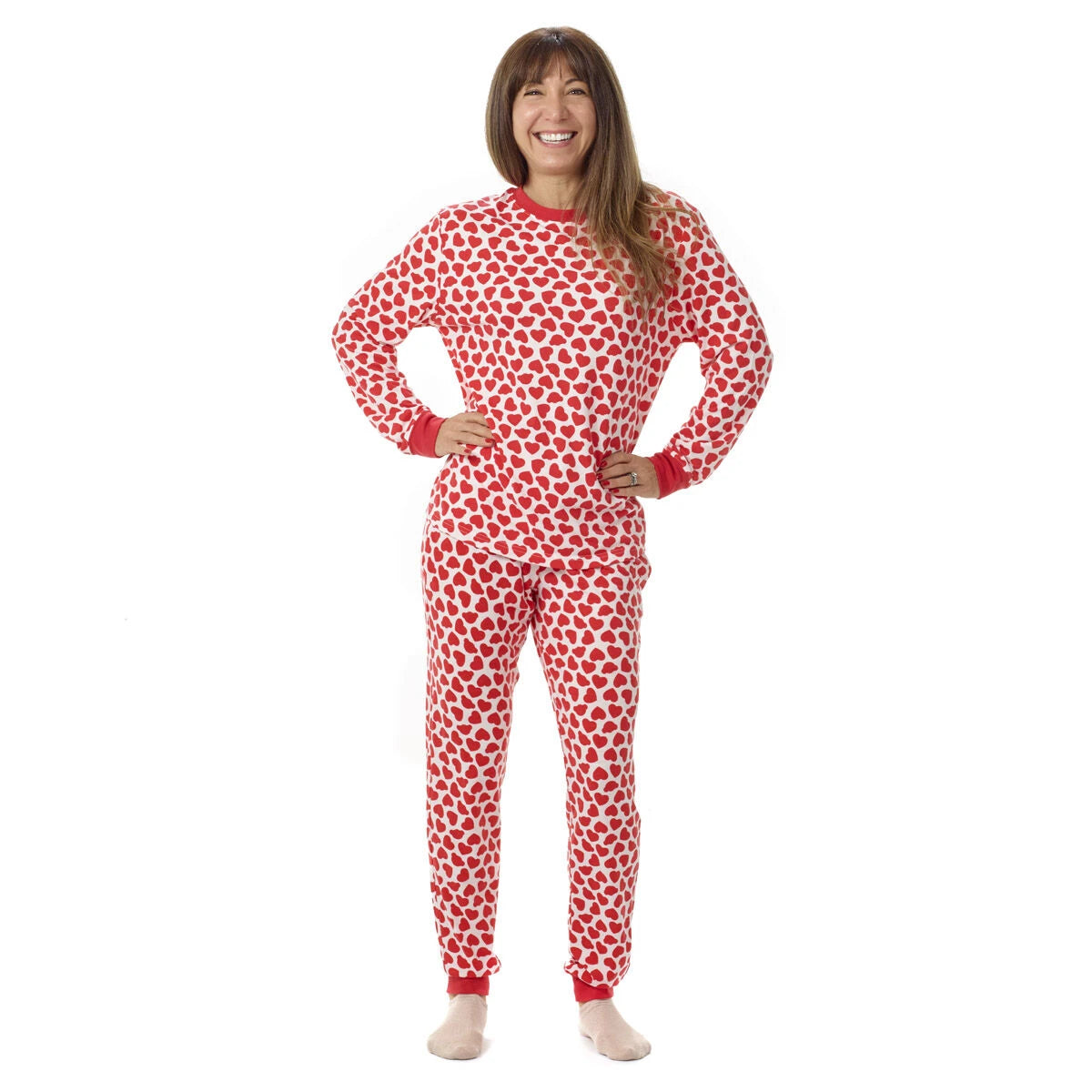 Build-A-Bear Pajama Shop™ Red Hearts PJ Top - Adult - US 2135