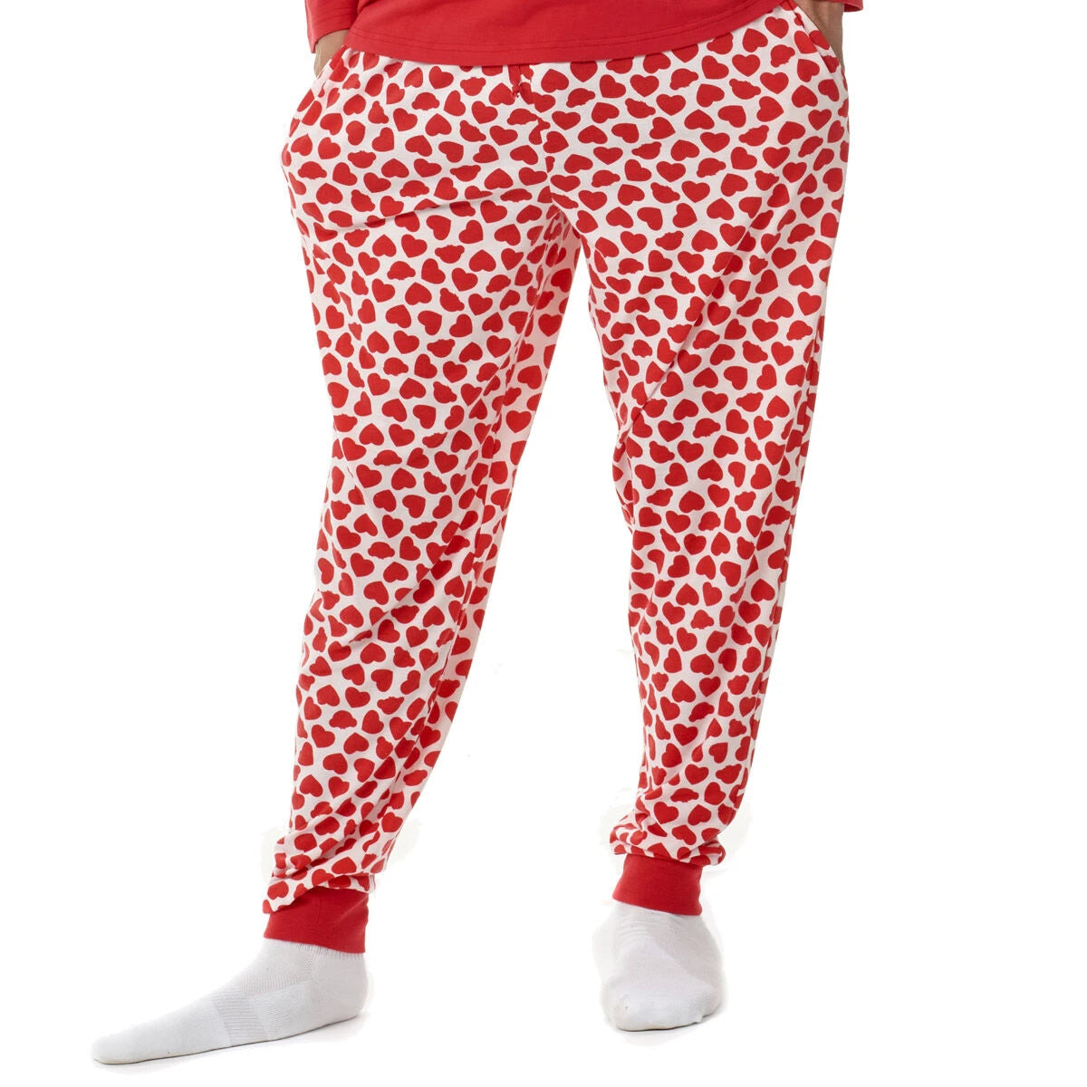 Build-A-Bear Pajama Shop™ Red Hearts PJ Pants - Adult - US 8619