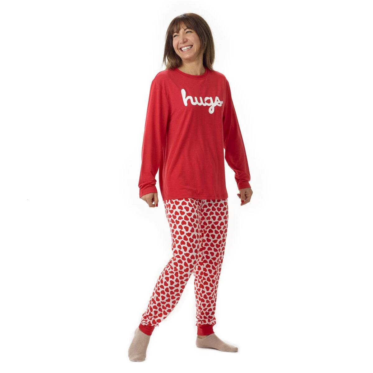 Build-A-Bear Pajama Shop™ Red Hearts PJ Pants - Adult - US 6041