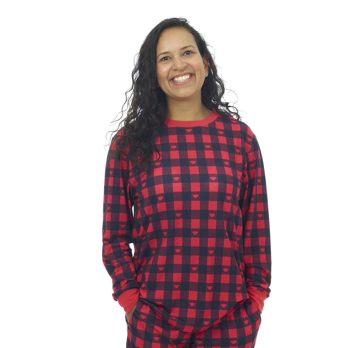 Build-A-Bear Pajama Shop™ Buffalo Check Top - Adult - US 3337