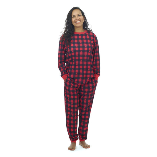 Build-A-Bear Pajama Shop™ Buffalo Check Top - Adult - US 8578