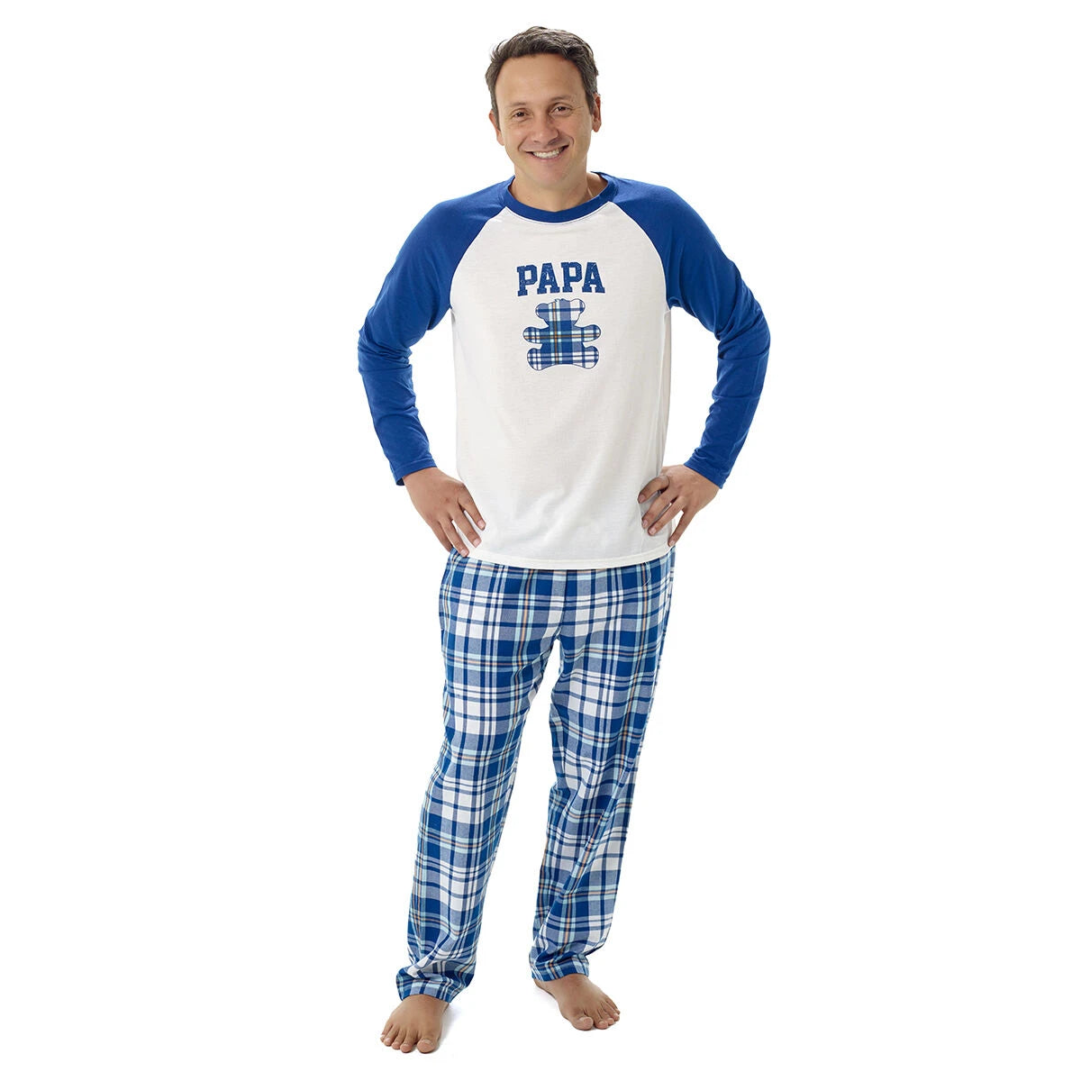 Build-A-Bear Pajama Shop™ Blue Plaid Pants - Adult - US 5362