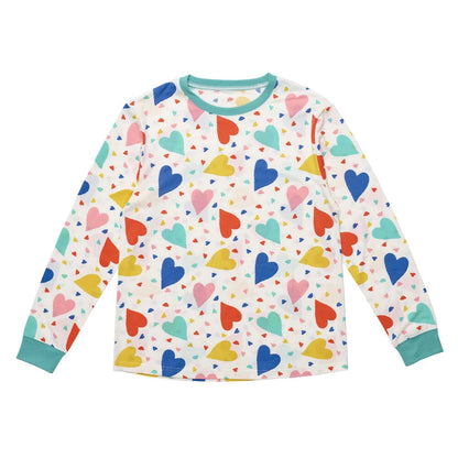 Build-A-Bear Pajama Shop™ Colorful Hearts PJ Top - Adult - US 9607