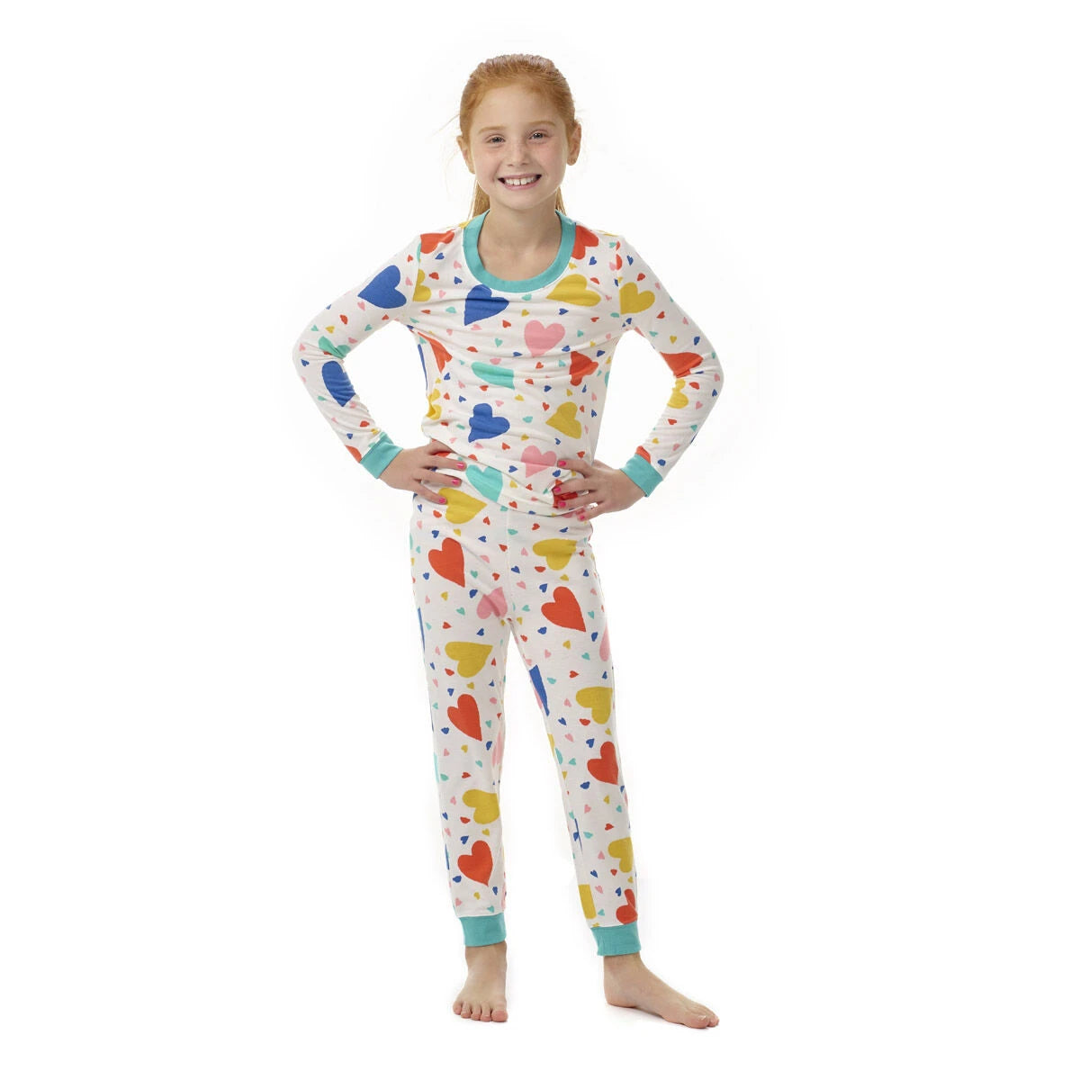 Build-A-Bear Pajama Shop™ Colorful Hearts PJ Pants - Toddler and Youth - US 7707