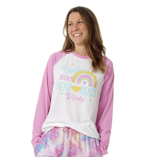 Build-A-Bear Pajama Shop™ Rainbow Dreams &amp; Bear Hugs Please PJ Top - Adult - US 4096