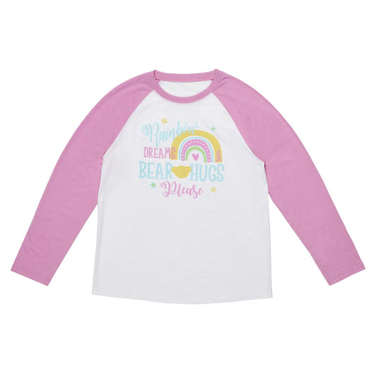 Build-A-Bear Pajama Shop™ Rainbow Dreams &amp; Bear Hugs Please PJ Top - Adult - US 8686