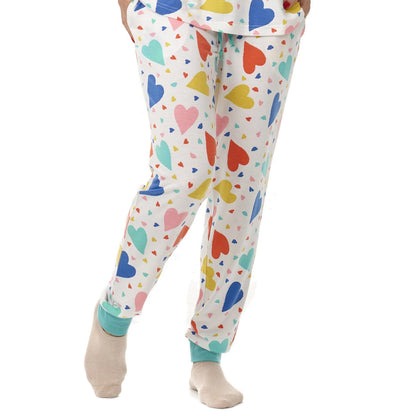 Build-A-Bear Pajama Shop™ Colorful Hearts PJ Pants - Adult - US 1181