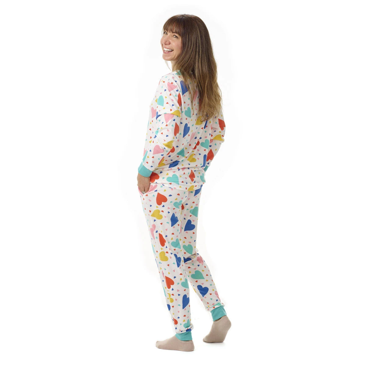 Build-A-Bear Pajama Shop™ Colorful Hearts PJ Pants - Adult - US 1181