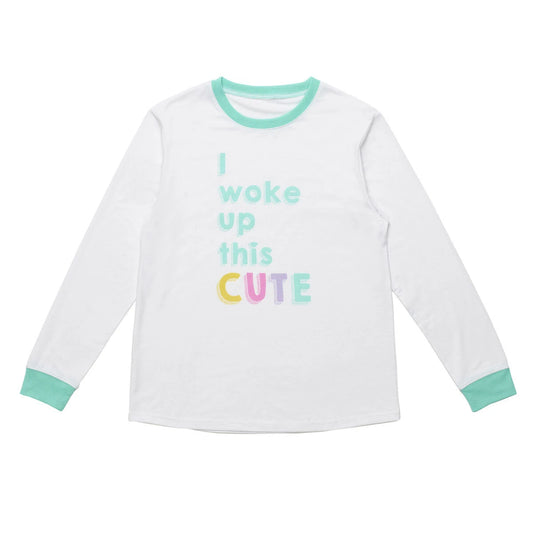 Build-A-Bear Pajama Shop™ "I Woke Up This Cute" PJ Top - Adult - US 7518