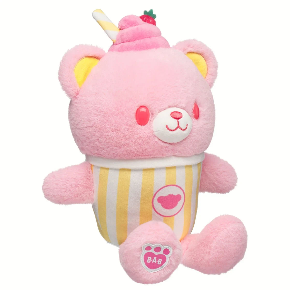 Strawberry Lemonade Bear Slushie Plushie | Build-A-Bear - US 1383