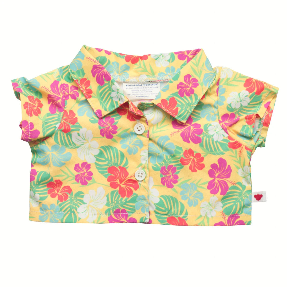 Tropical Flower Print Shirt | Build-A-Bear - US 2657