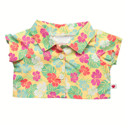 Tropical Flower Print Shirt | Build-A-Bear - US 4299