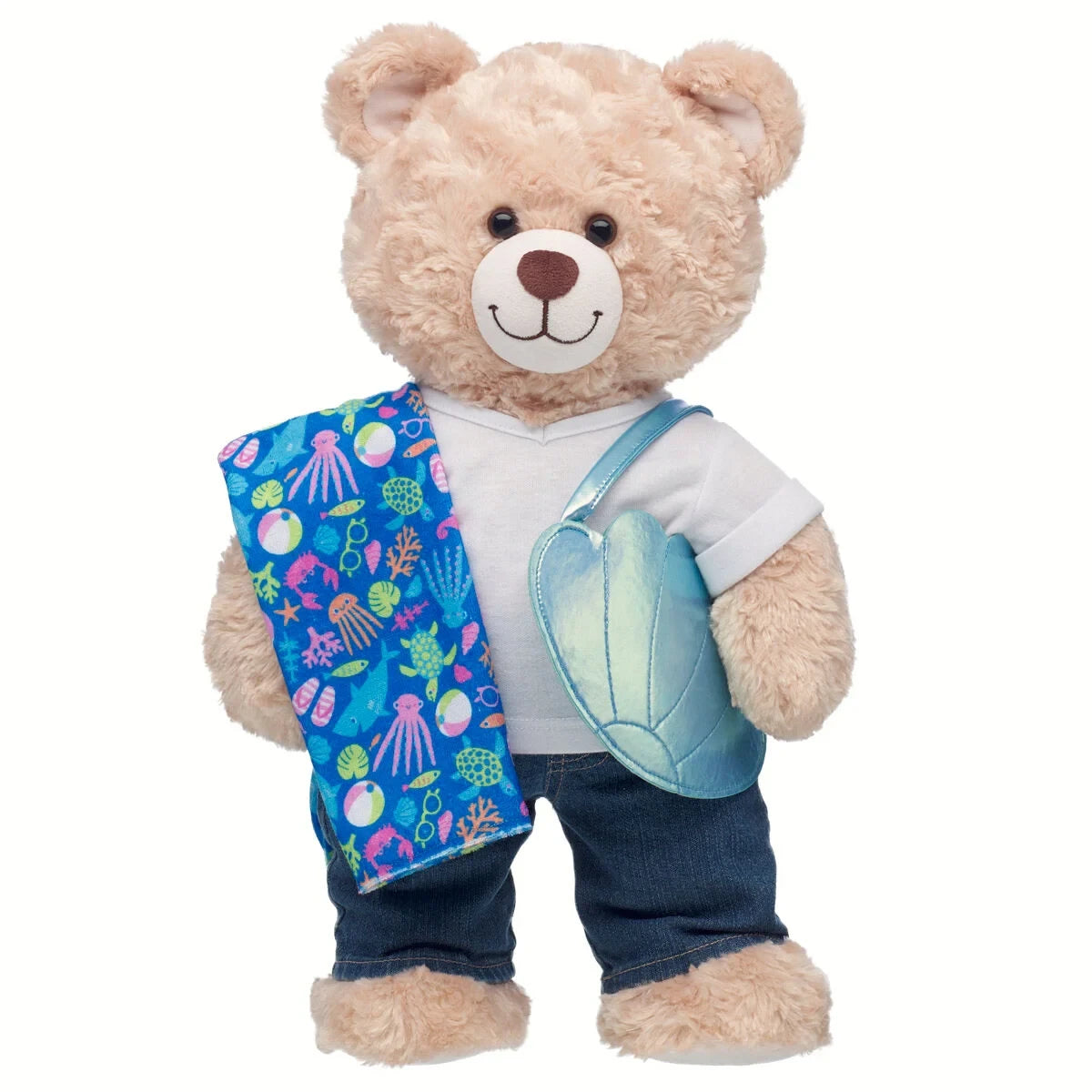 Seashell Tote &amp; Beach Towel Set | Build-A-Bear - US 3517