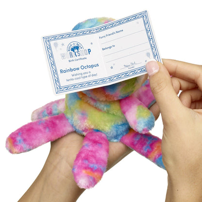 Mini Beans Rainbow Octopus Stuffed Animal - US 6454