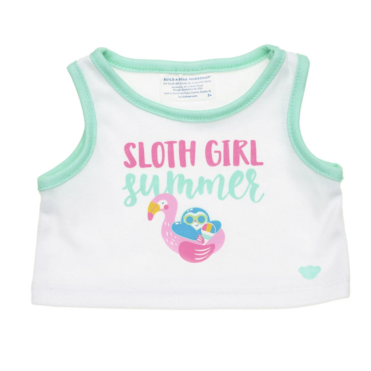 Sloth Girl Summer Tank for Plush Toys | Build-A-Bear® - US 1122