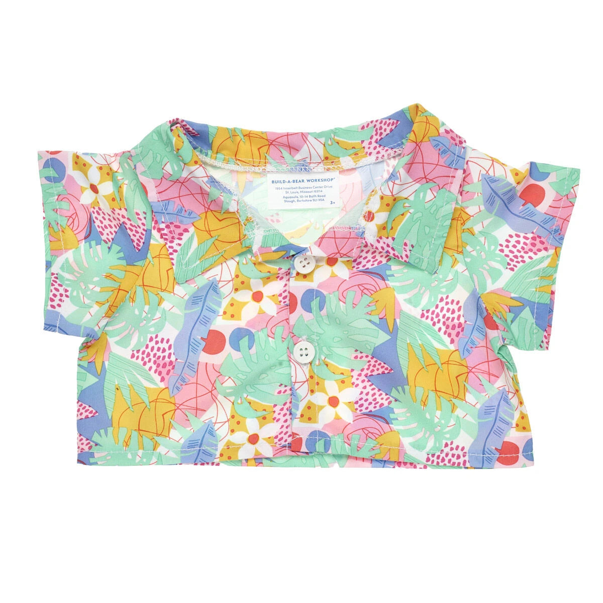 Tropical Button Down Shirt for Plush Toys | Build-A-Bear® - US 6135