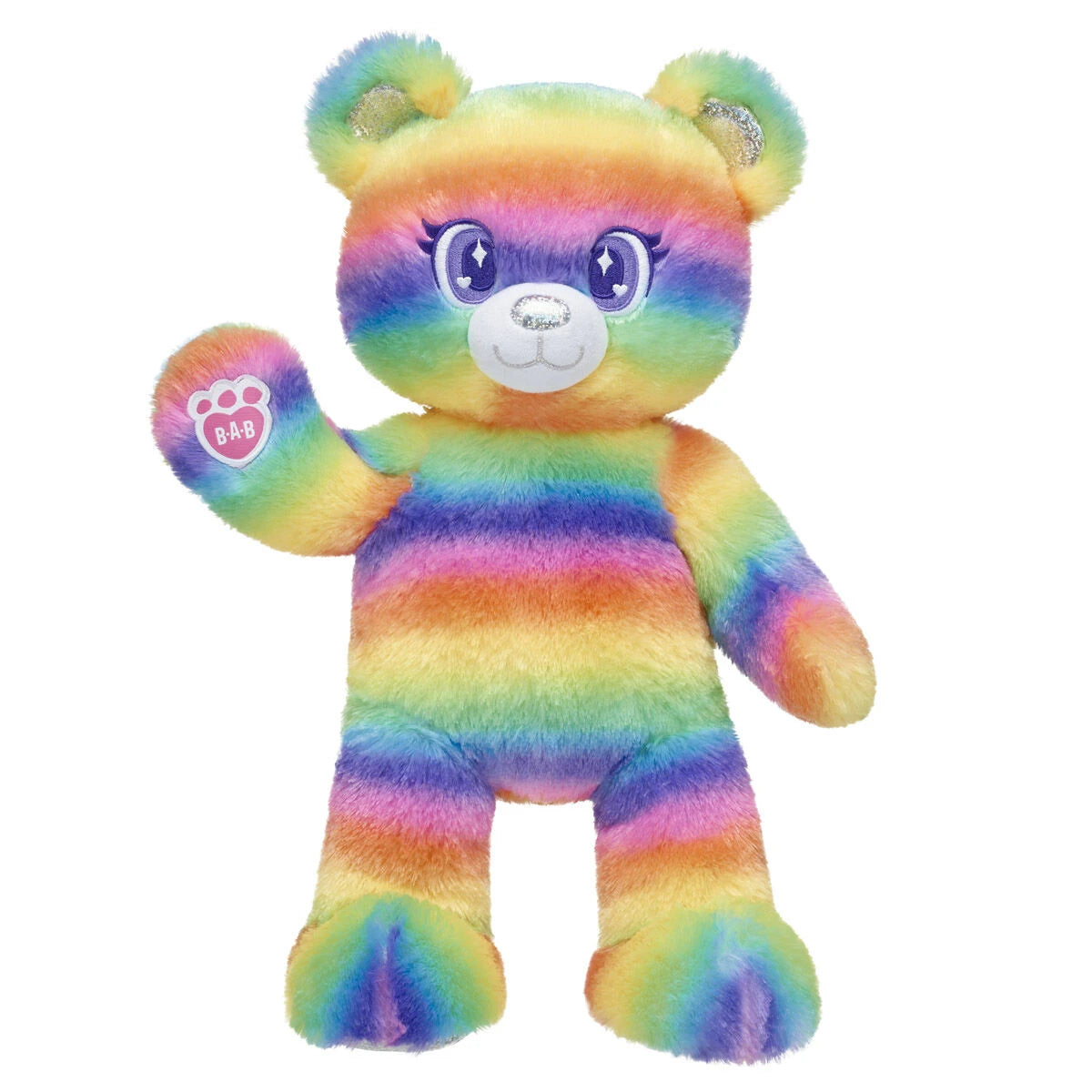 Rainbow Stripes Teddy Bear - US 3676