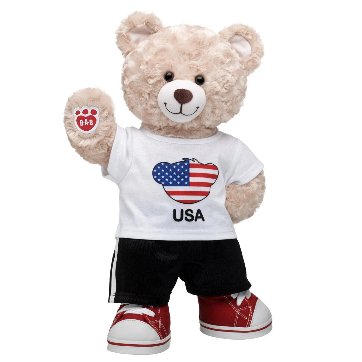 Happy Hugs Teddy Bear USA T-Shirt Gift Set | Build-A-Bear - US 2684