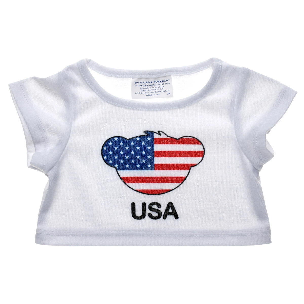 Happy Hugs Teddy Bear USA T-Shirt Gift Set | Build-A-Bear - US 2684