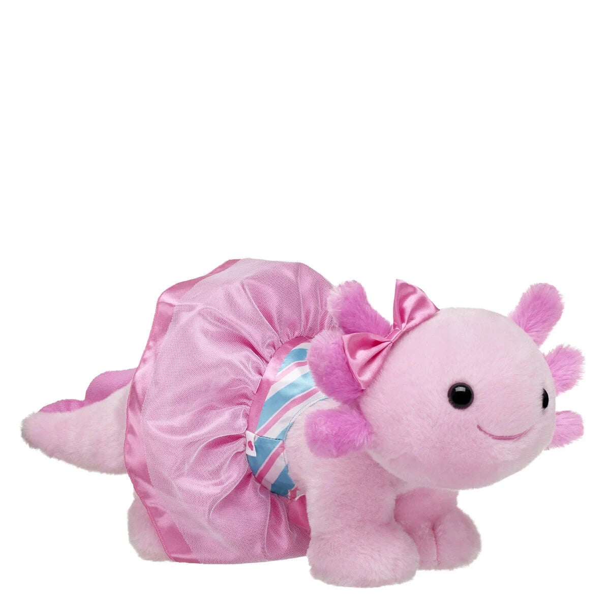 Pink Axolotl Soft Toy with Peppermint Dress | Build-A-Bear - US 5722