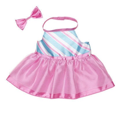 Pink Axolotl Soft Toy with Peppermint Dress | Build-A-Bear - US 5722