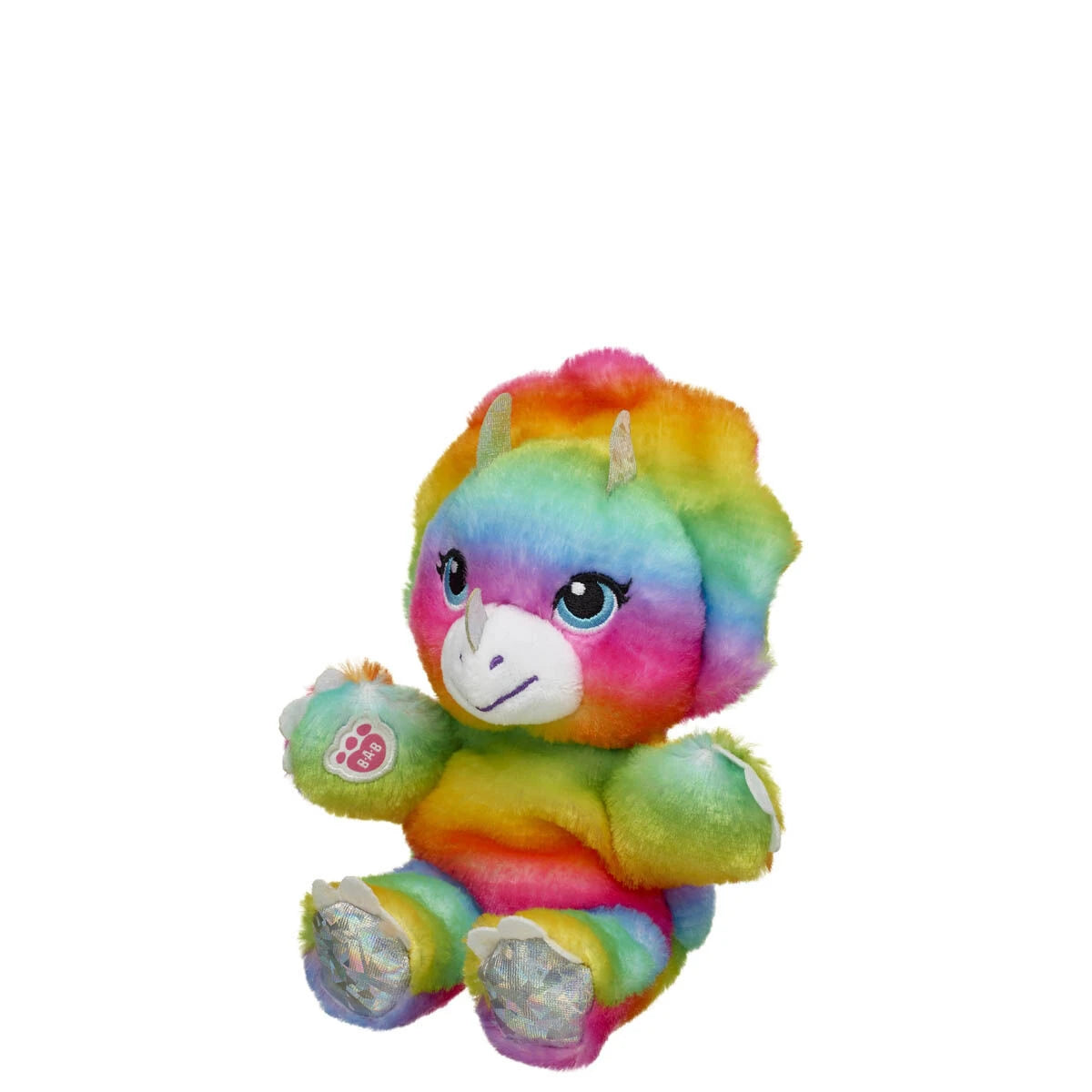 Mini Beans Rainbow Triceratops Plush Toy | Build-A-Bear® - US 4942