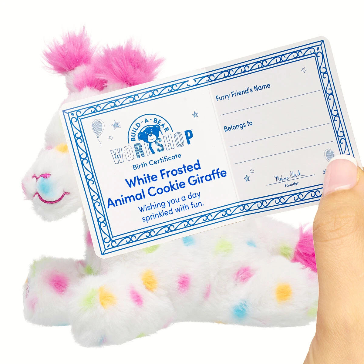 Build-A-Bear Mini Beans White Frosted Animal Cookie | BAB - US 4925
