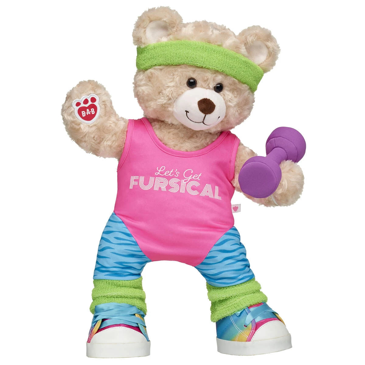 Happy Hugs Teddy Bear '80s Exercise Gift Set | Build-A-Bear® - US 8935