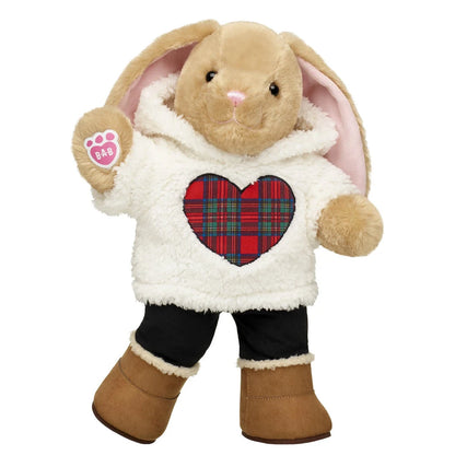 Pawlette™ Bunny Plush Tartan Hoodie Gift Set | Build-A-Bear® - US 3160