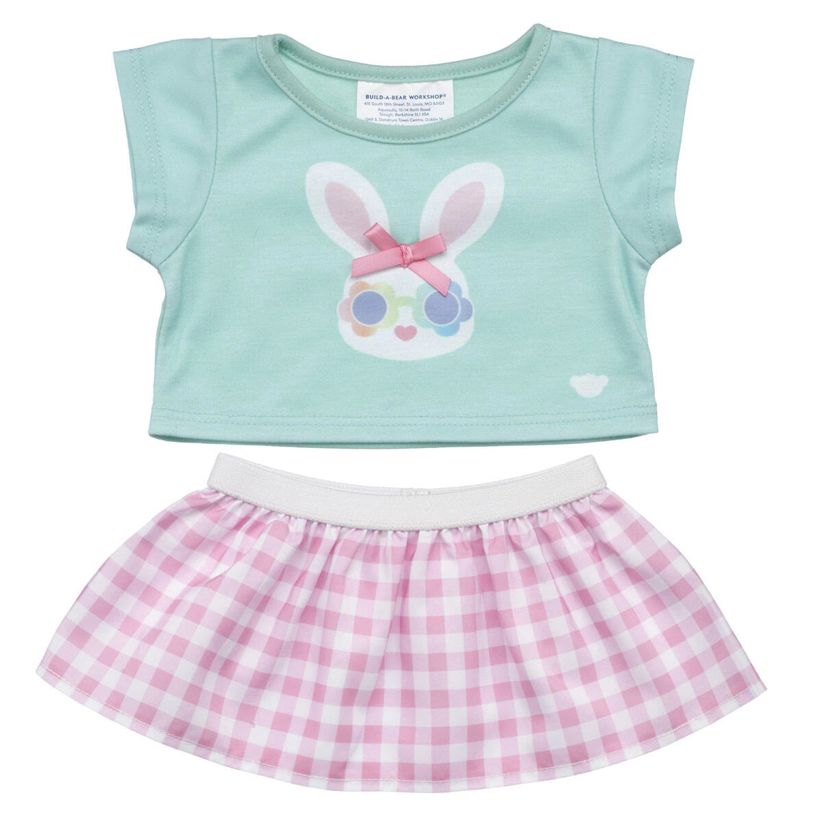 Gingham Bunny Easter Outfit 2 pc. | Build-A-Bear - US 4199