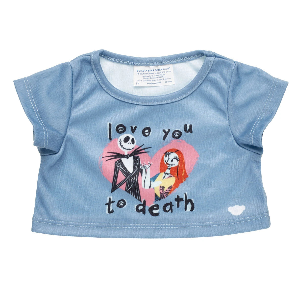 Nightmare Before Christmas Valentine's Tee for Plush Toys | Build-A-Bear® - US 6885
