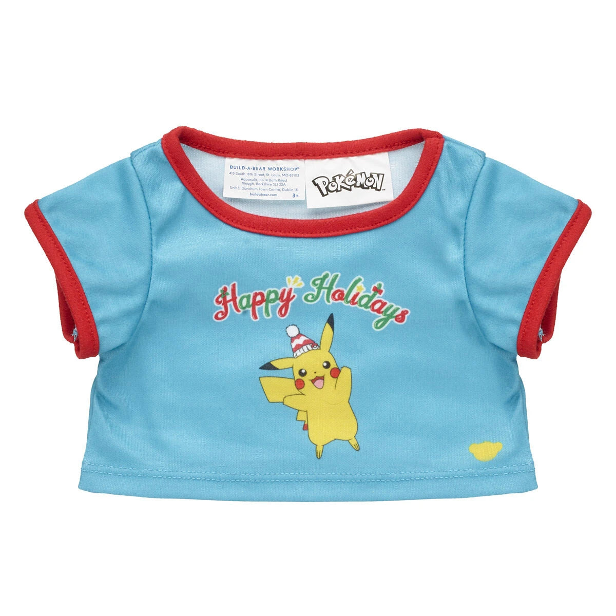 Pokémon Happy Holidays Tee for Plush Toys | Build-A-Bear® - US 6570