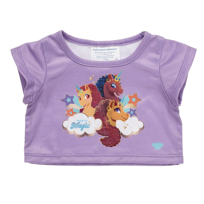 Afro Unicorn® Plush "Made of Magic" T-Shirt | Build-A-Bear® - US 5736